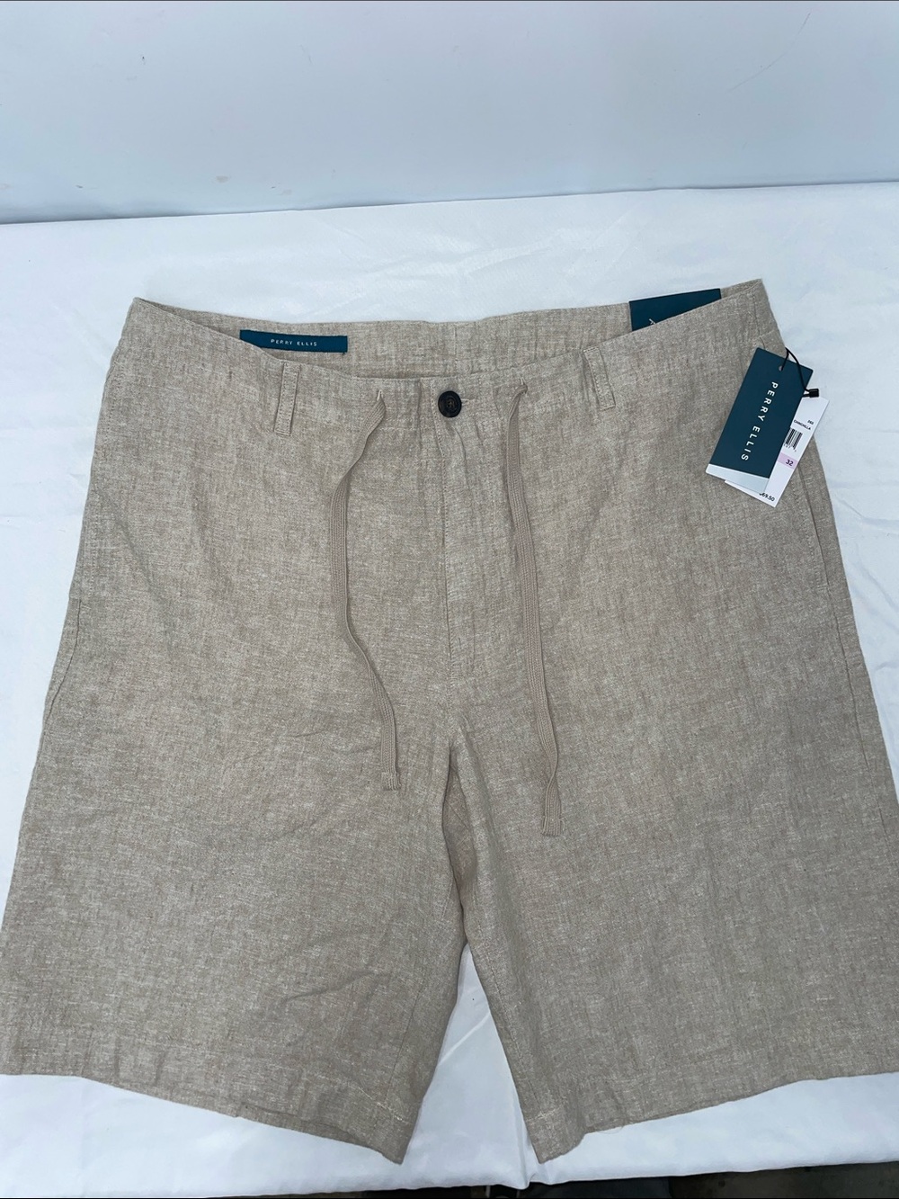 PERRY ELLIS LINEN AND COTTON MENS SHORTS FTL-07-209
